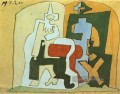 Pierrot et Arlequin Arlequin et Pulcinella III 1920 kubistisch